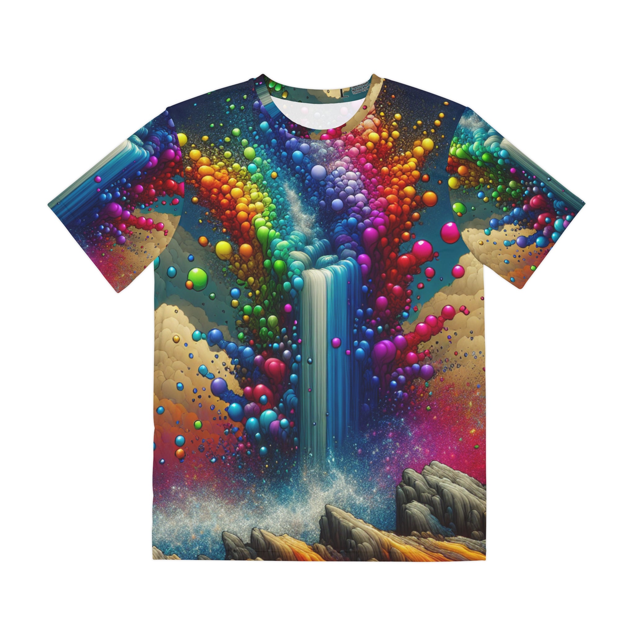 Trippy Waterfall AOP Tees