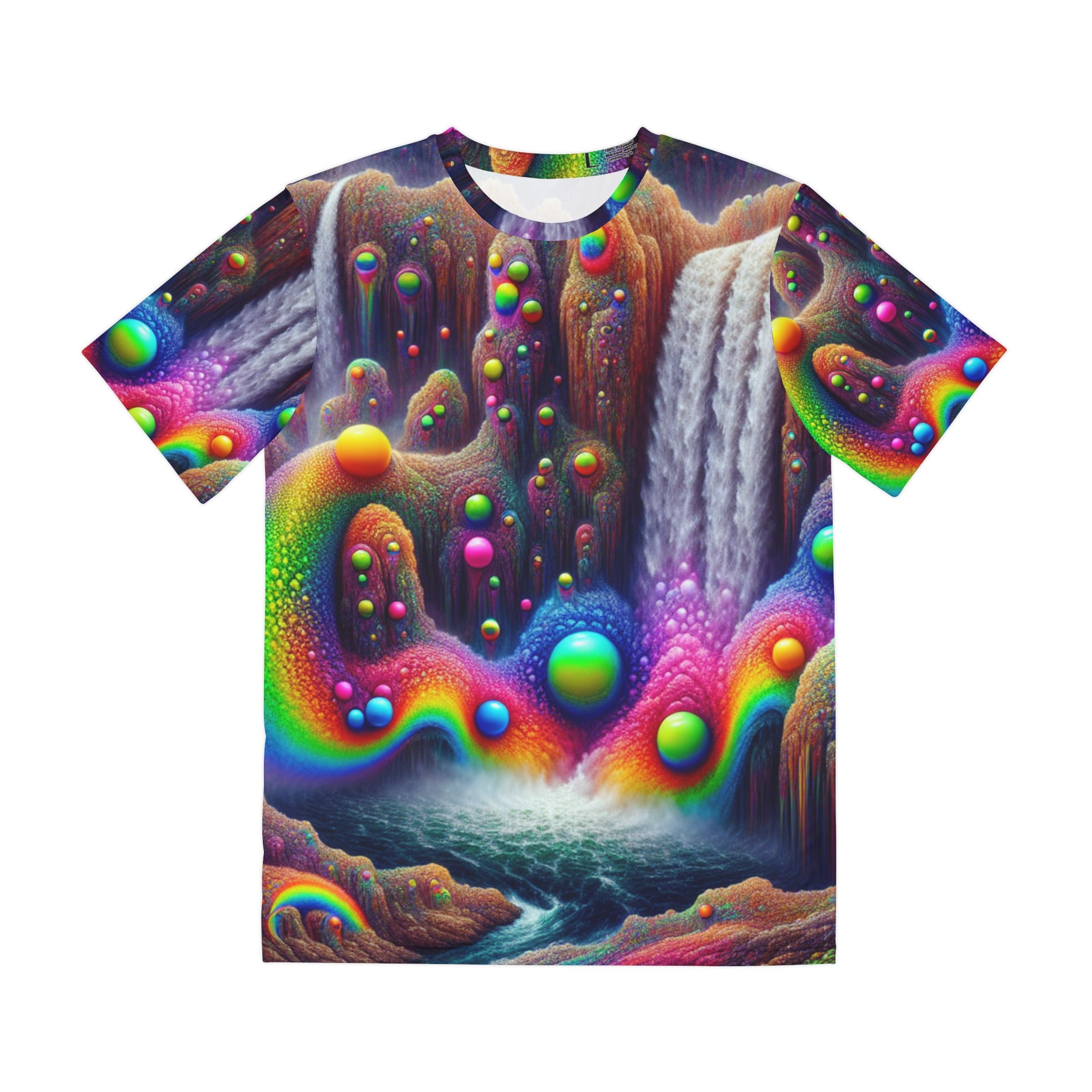 Trippy Waterfall AOP Tees