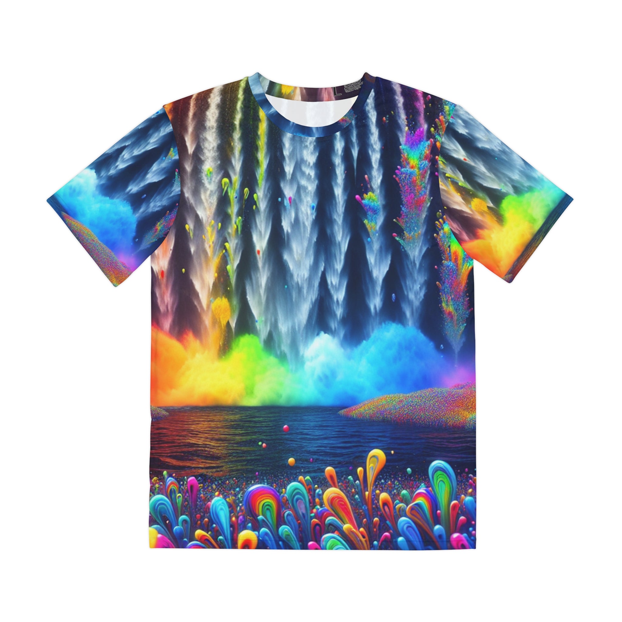 Trippy Waterfall AOP Tees