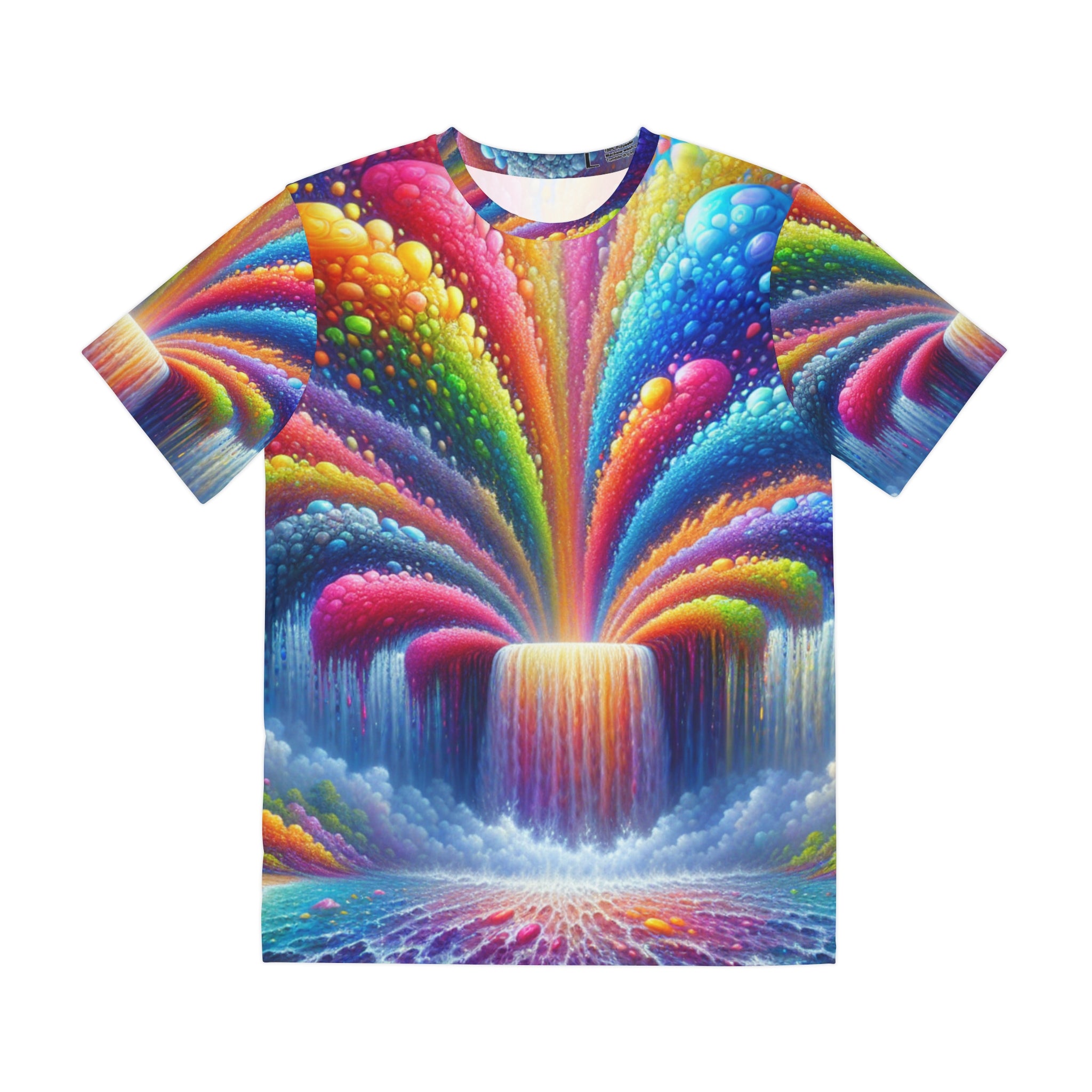 Trippy Waterfall AOP Tees