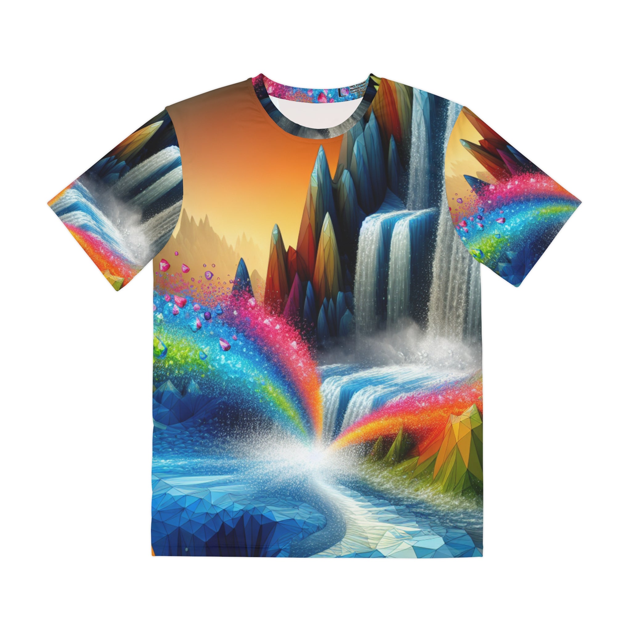 Trippy Waterfall AOP Tees